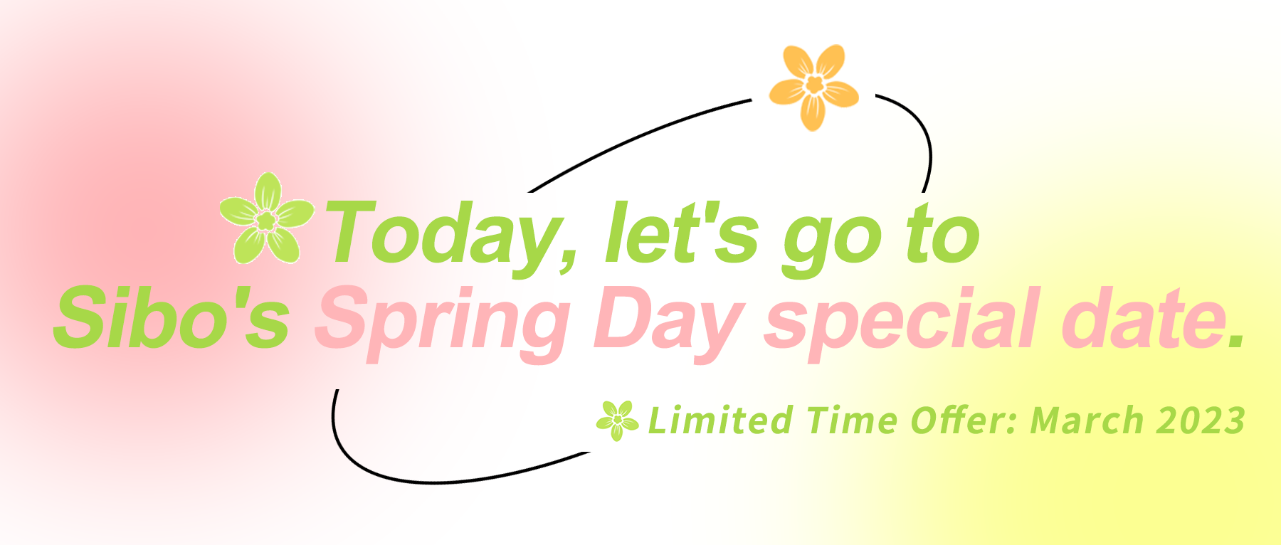 Today, let's go to Sibo's Spring Day special date.
