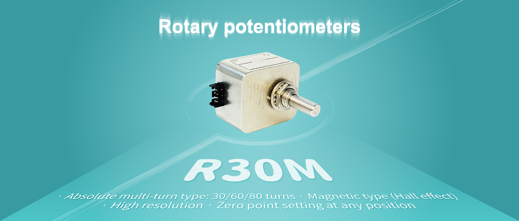 R30M multi-turn contactless magnetic potentiometer